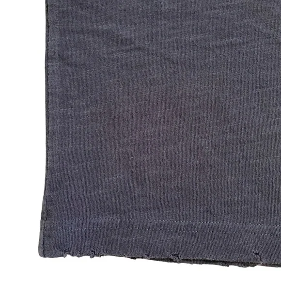 Kith Distressed Heavy Weight Black Cotton Short Sleeve T-Shirt Small Unisex